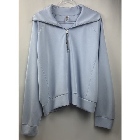 Spanx Airessentials 1/2 Zip Pullover Hydrangea Size 2XL - Picture 1 of 5